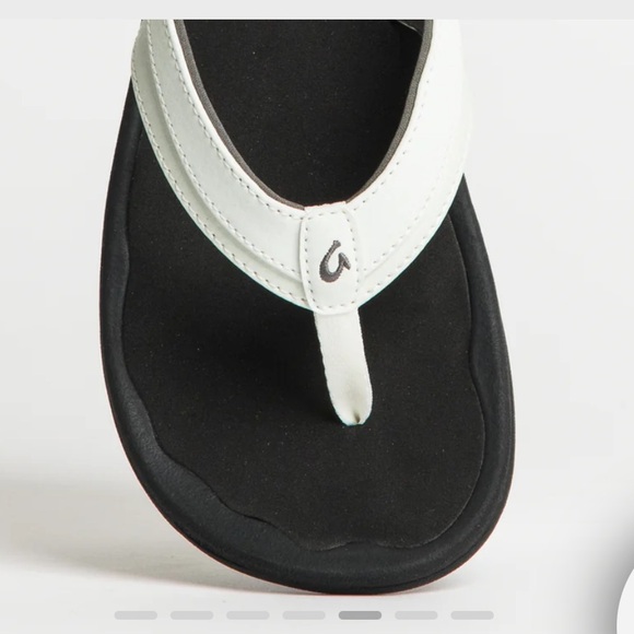 Olukai Ohana Beach women’s Sandals-white/black - Picture 2 of 6